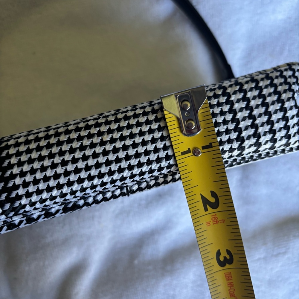 Ralph Lauren Black and White Houndstooth Shoulder Bag - Picture 9 of 10